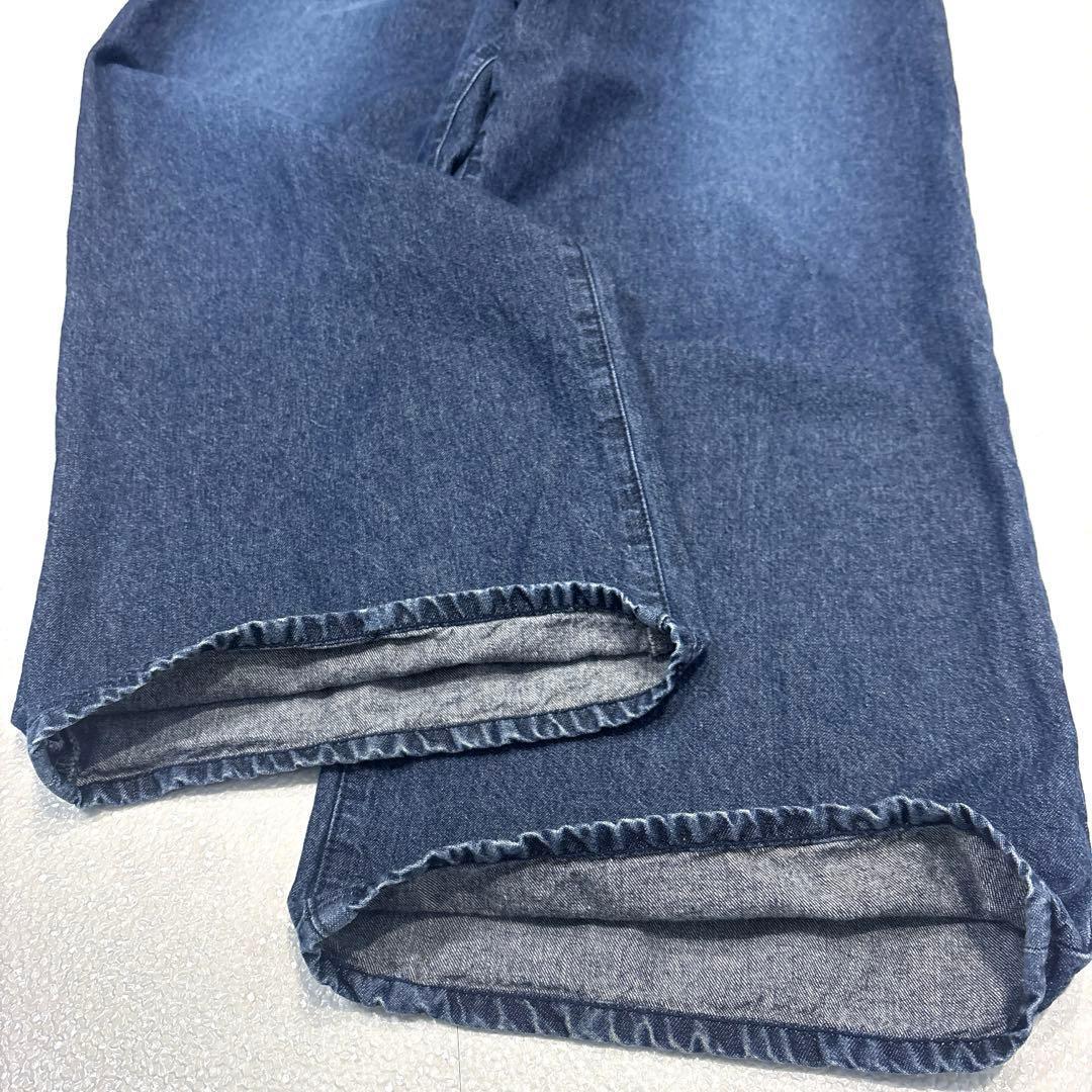専用【美品/L】北欧暮らしの道具店　インタック　ワイド　デニムパンツ　インディゴ