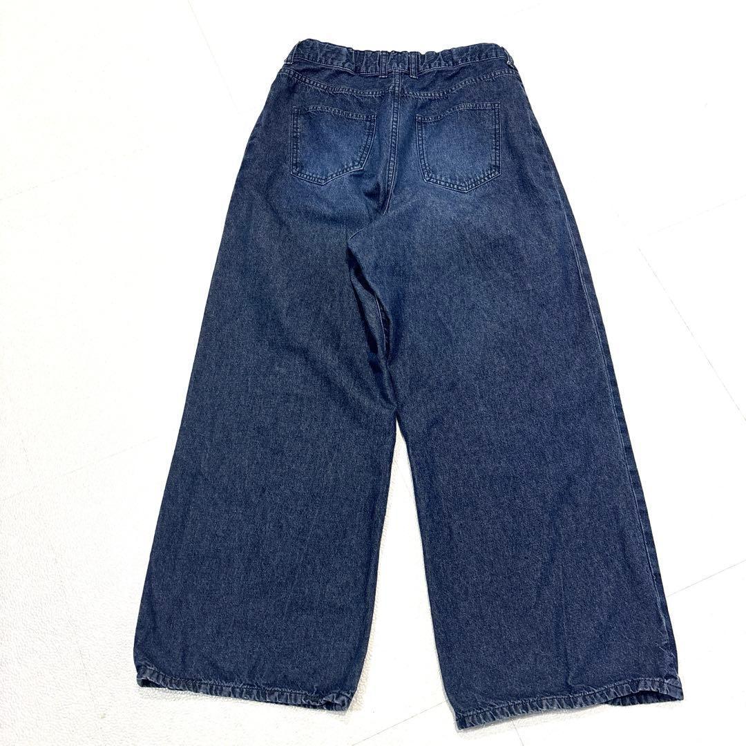 専用【美品/L】北欧暮らしの道具店　インタック　ワイド　デニムパンツ　インディゴ