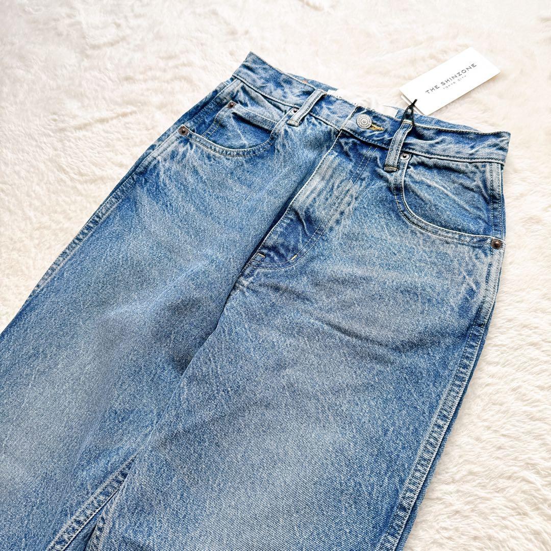 【新品未使用】THE SHINZONE シンゾーン　キャロットデニム　ブルー