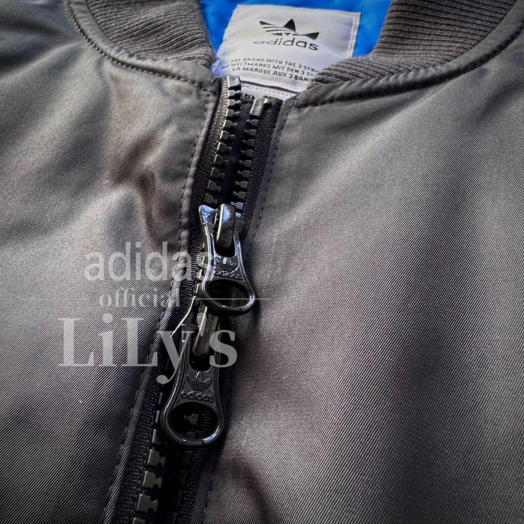 【５ＸＬサイズ】adidas　MA-1ジャケット　黒　アディダス　ブラック　新品
