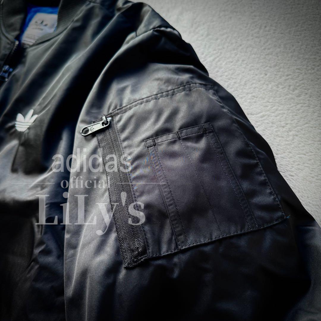 【５ＸＬサイズ】adidas　MA-1ジャケット　黒　アディダス　ブラック　新品