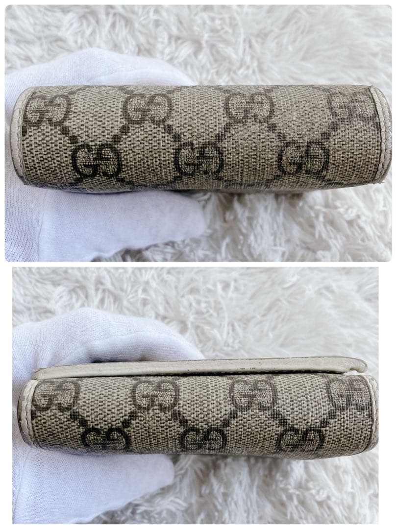 正規品✨グッチ　ホースビット　GGスプリーム レザー　キャンバス　ベージュ