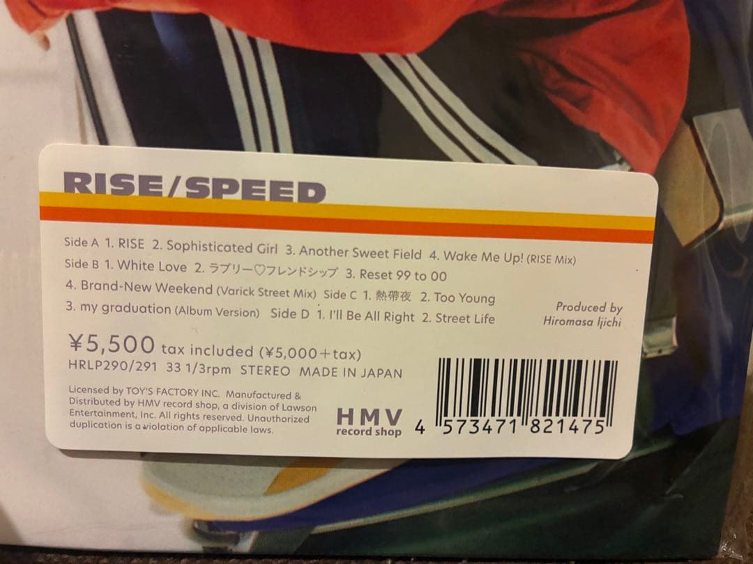 SPEED 『Starting Over』 『RISE』 2枚組LPレコード×2