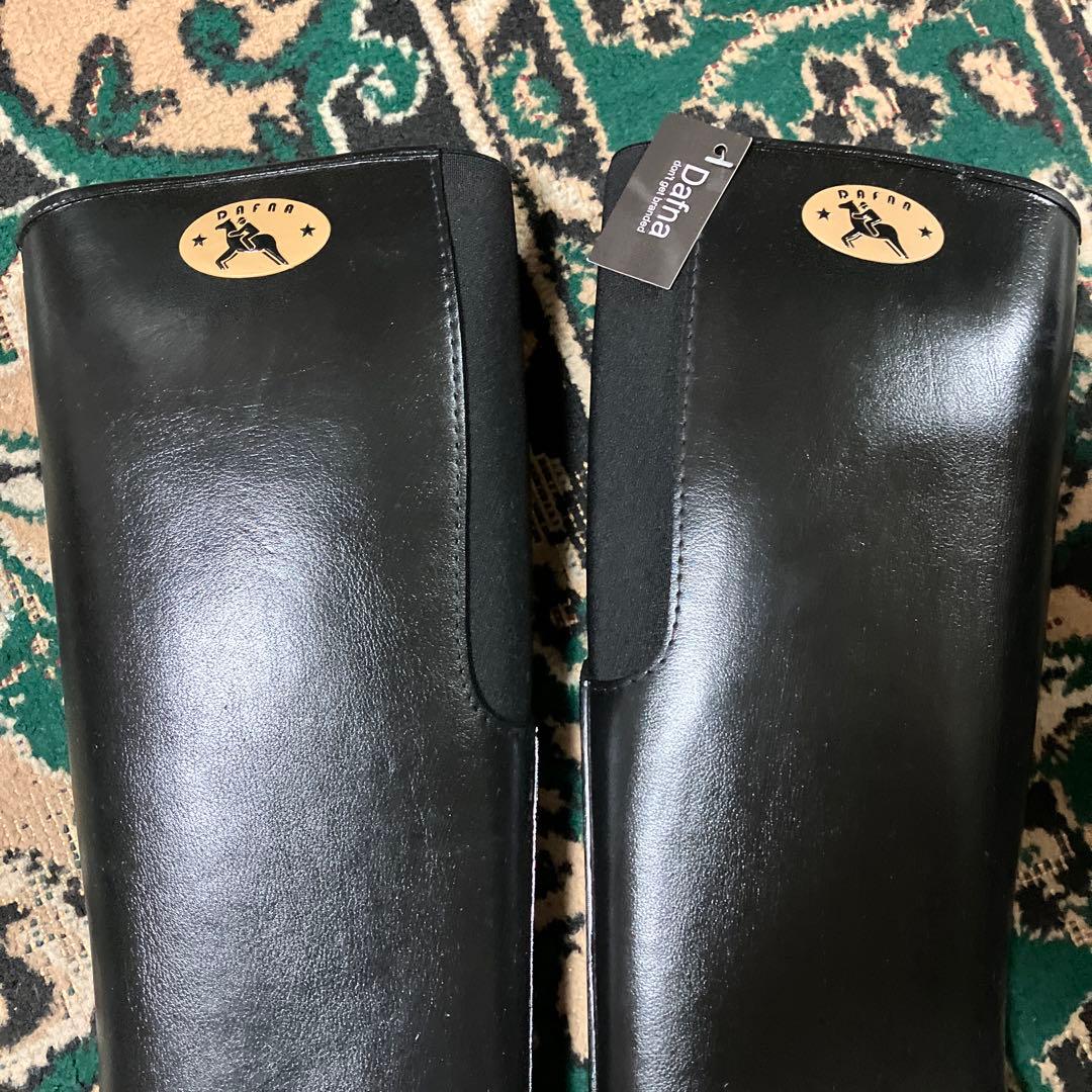 新品未使用タグ付　DAFNA レインブーツ 長靴　ブラック