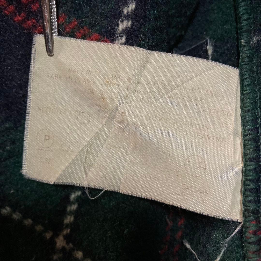 ダッフルコート DuffleCoat パーカー イングランド製 ウール 緑 XL