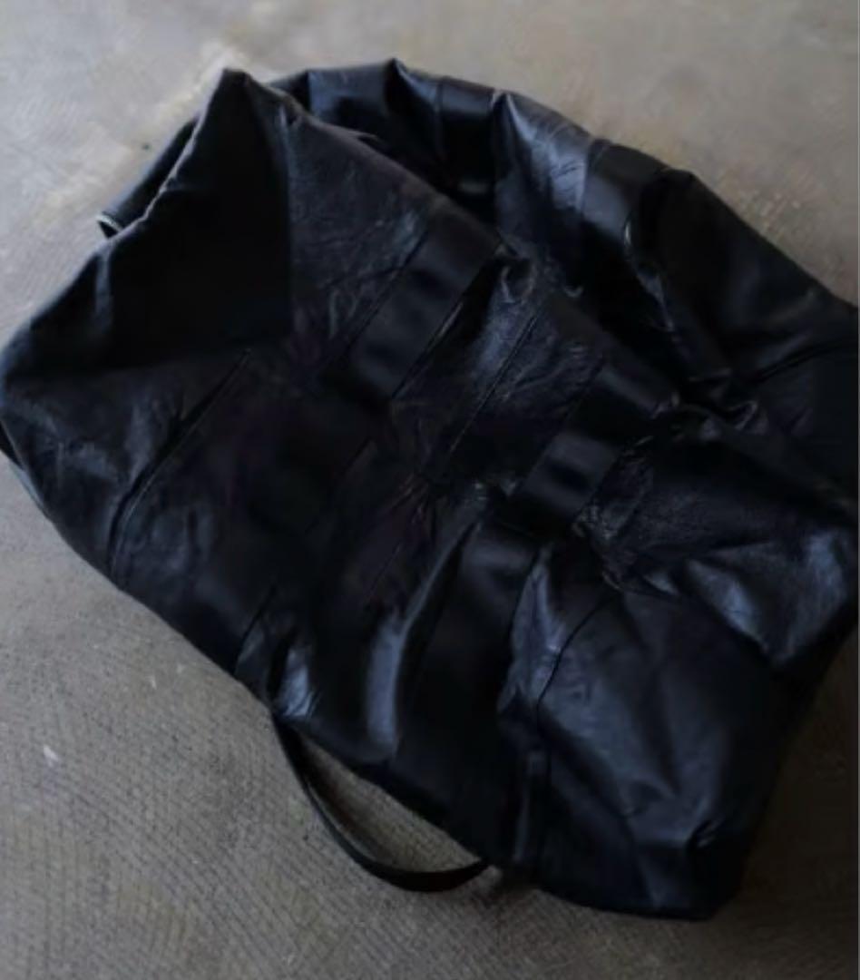 ナ*ク様 anytee レザー製黒ボストンバッグ Vintage Leather