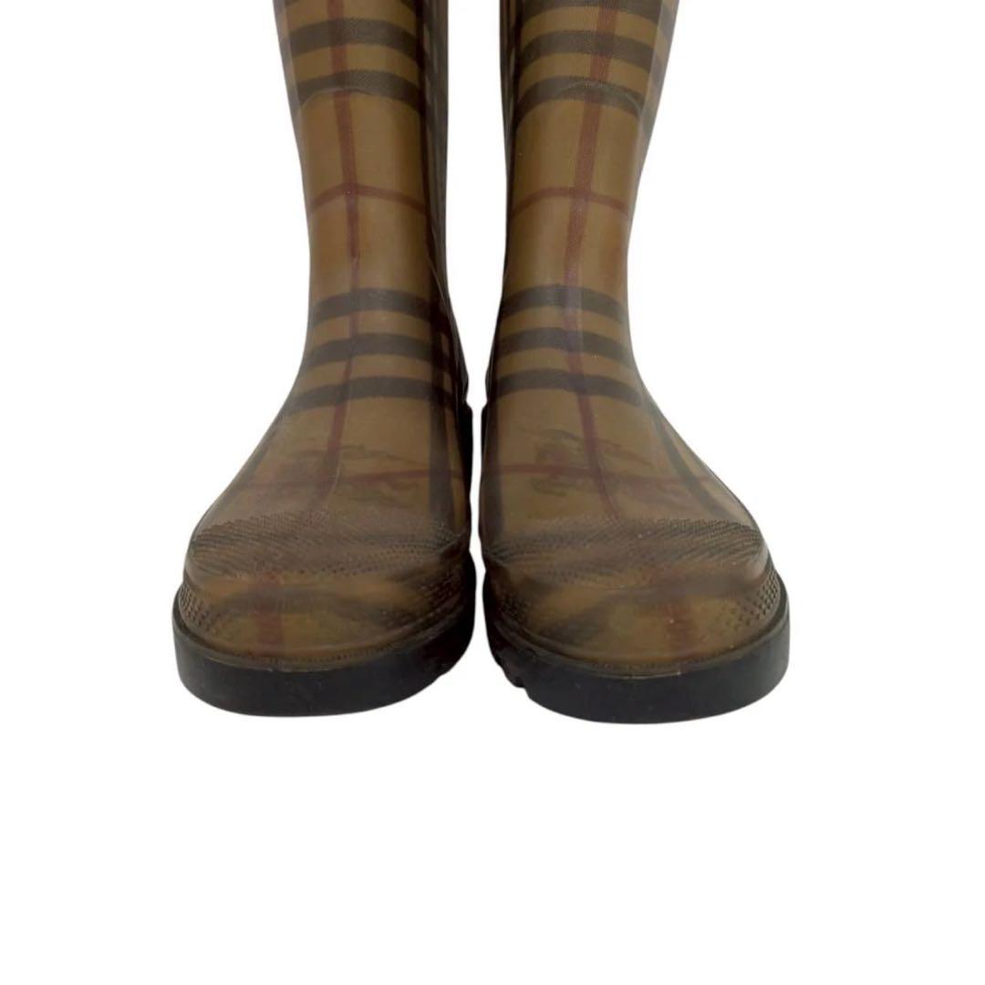 【BURBERRY】レインブーツ 長靴 38 バーバリー　24.5cm