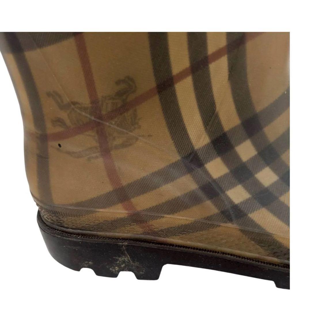 【BURBERRY】レインブーツ 長靴 38 バーバリー　24.5cm