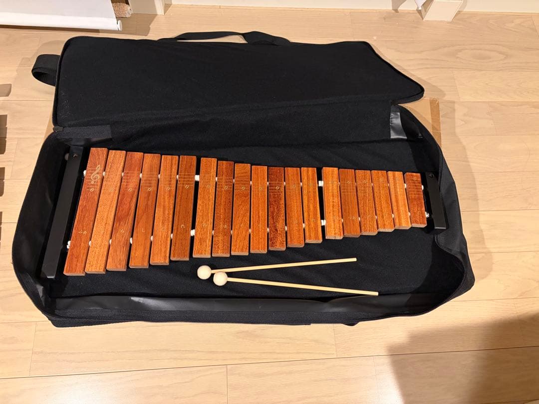 ゼオン　シクロフォン　木琴　32音板　台付　ほぼ未使用