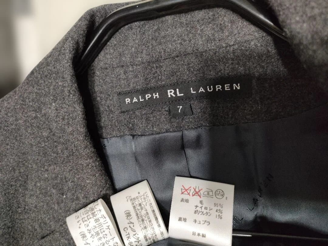 美品✦RALPH LAUREN　ラルフローレン　上質ウールジャケット　S　グレー
