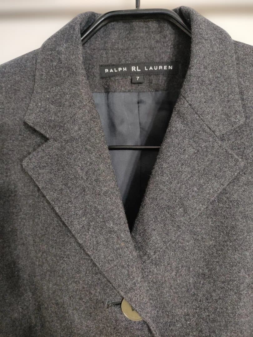 美品✦RALPH LAUREN　ラルフローレン　上質ウールジャケット　S　グレー
