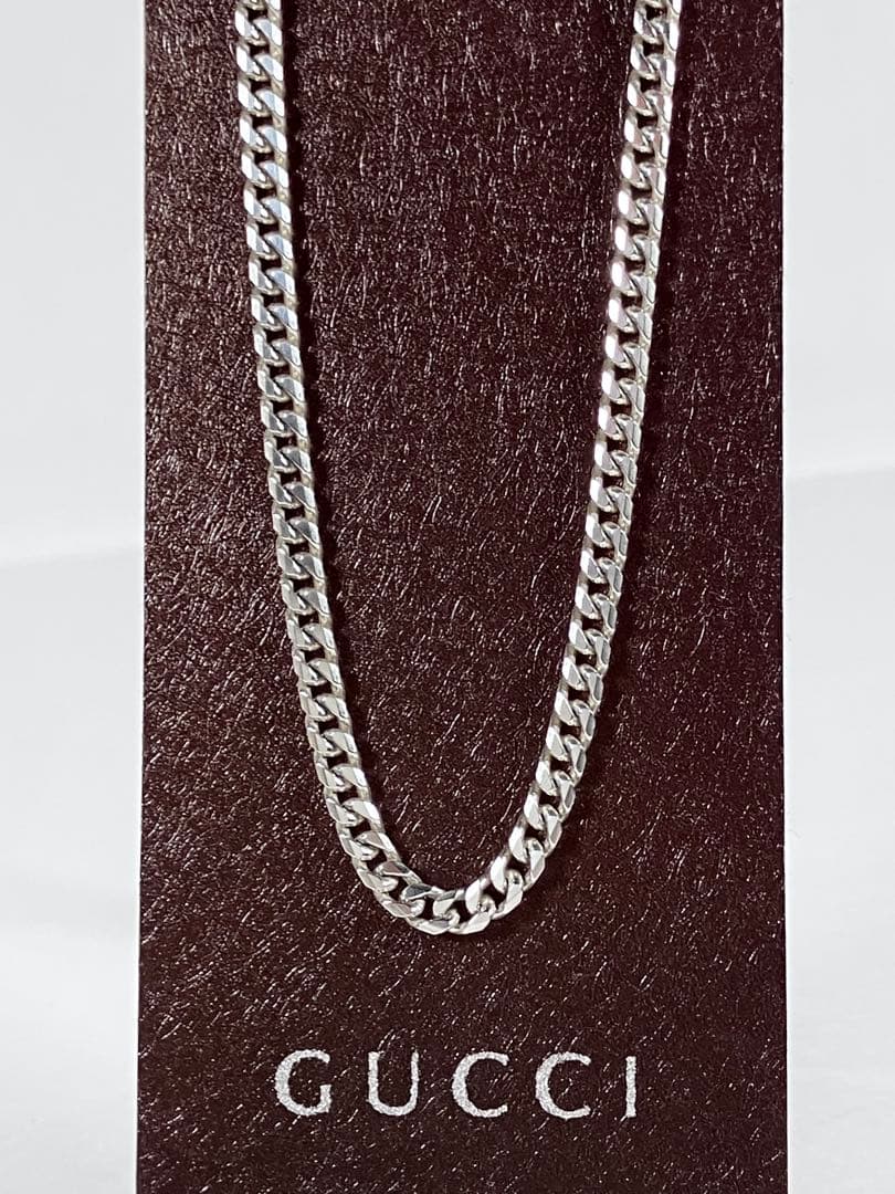 【超美品】GUCCI 喜平チェーン ネックレス 男女兼用　SV925 3mm