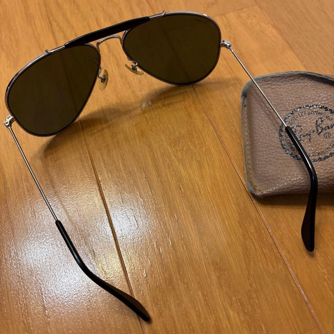Ray-Ban サングラス グリーンレンズ　アウトドアーズマン　クラシックメタル