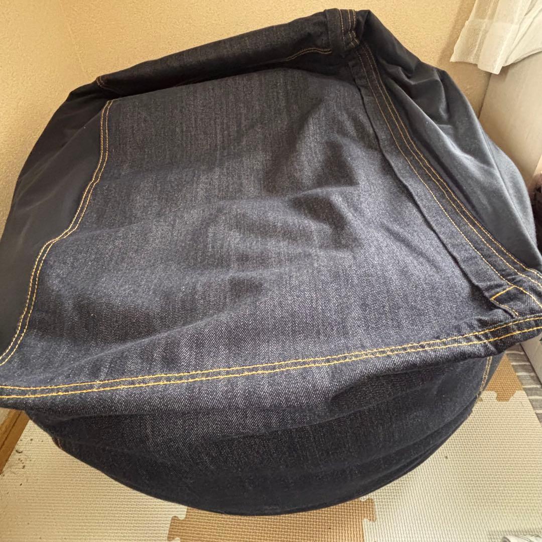 無印良品 体にフィットするソファ大・綿デニムネイビーセット 65×65×43cm