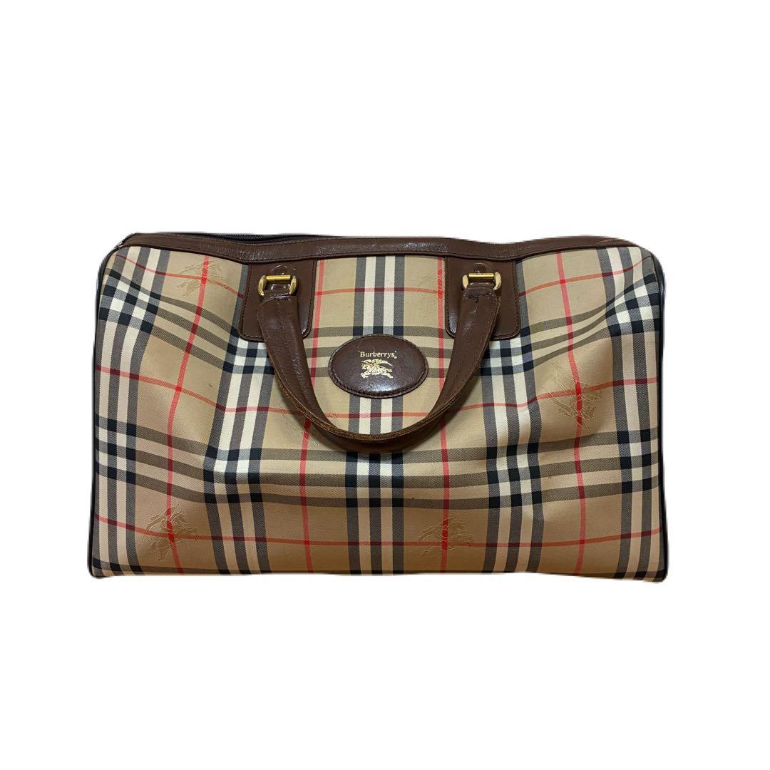 Burberry’s ノバチェック ボストンバッグ 英国製 ビンテージ