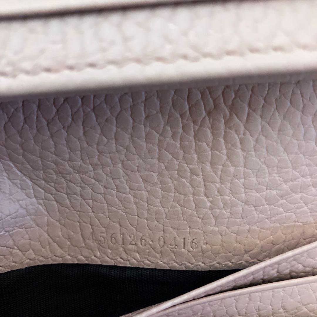 a*;様 GUCCI ミニ財布　マーモント　GGロゴ 二つ折り　ピンク