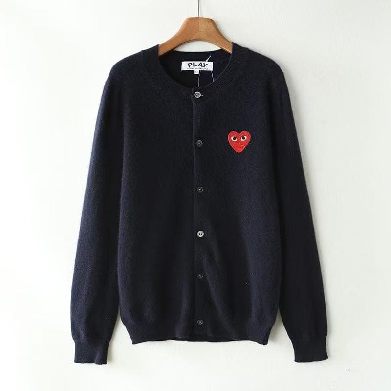 PLAY COMME des GARCONS カーディガンM-Lサイズ 黑#40
