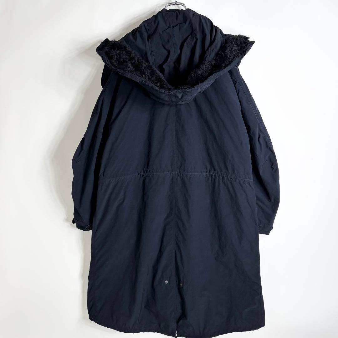 ATON AIR VENTILE FISHTAIL COAT ネイビー 02