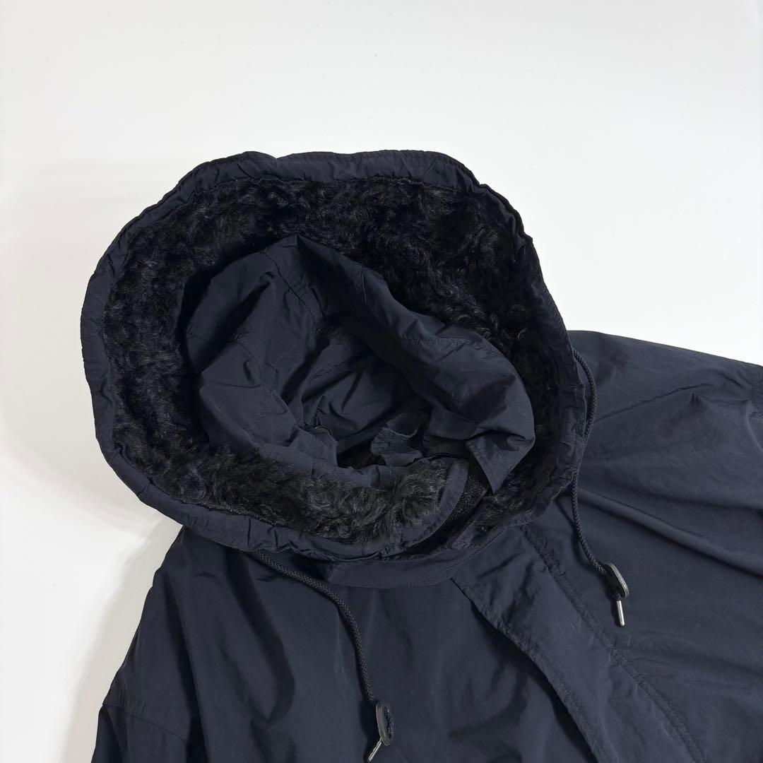 ATON AIR VENTILE FISHTAIL COAT ネイビー 02