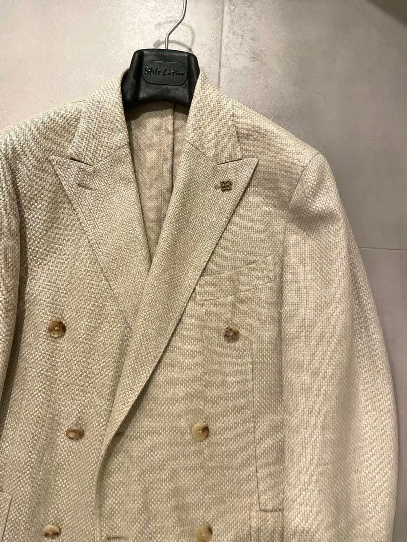 ボリオリ⚡️K-jacket⚡️46⭐️新ロゴ⭐️アイボリー⭐️ダブルブレザー