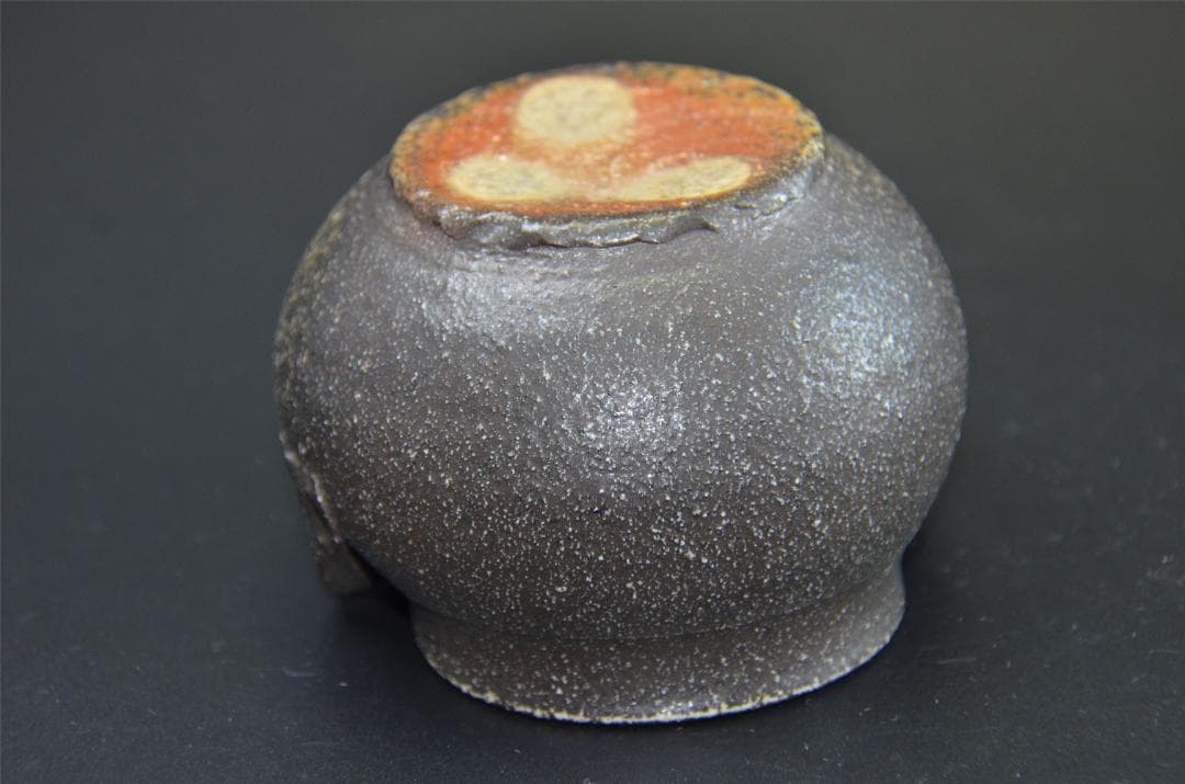 備前焼　湯冷まし　瓢箪型　陶印有　宝瓶　急須
