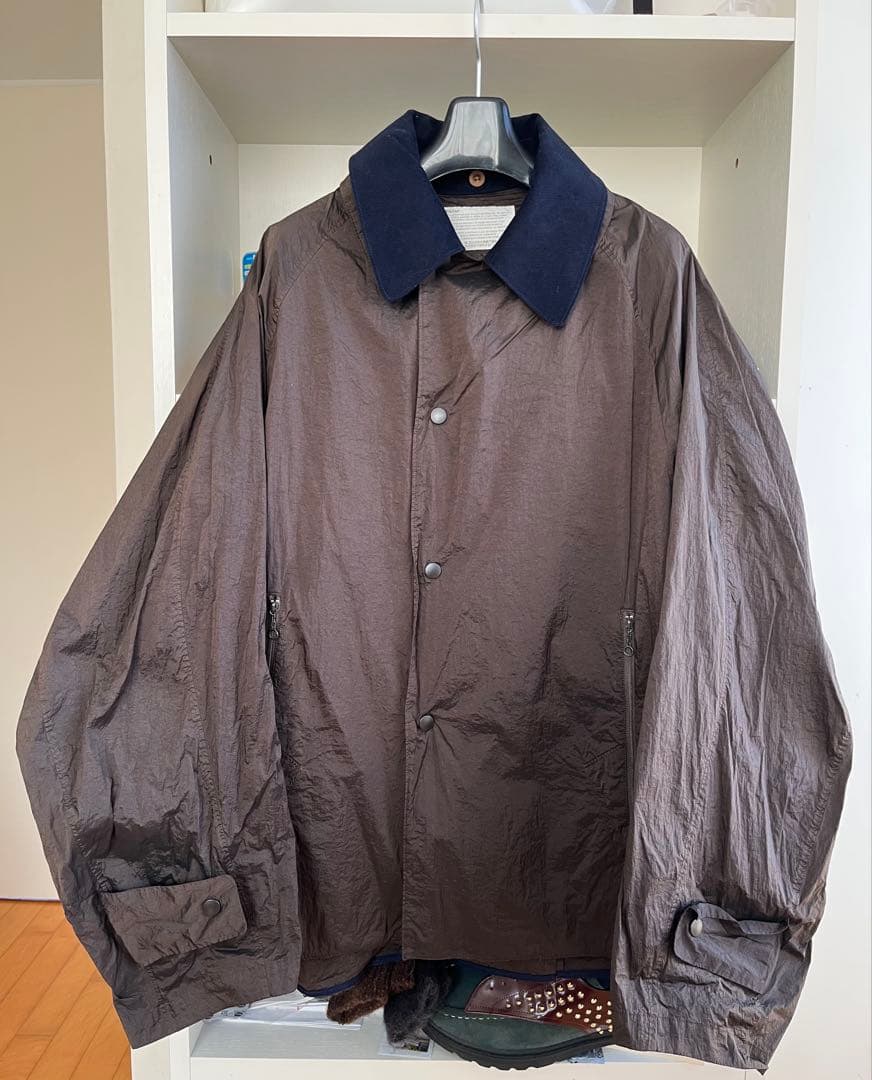 kolor 25SS 25SCM-G02104 ナイロンブルゾン Brown 3