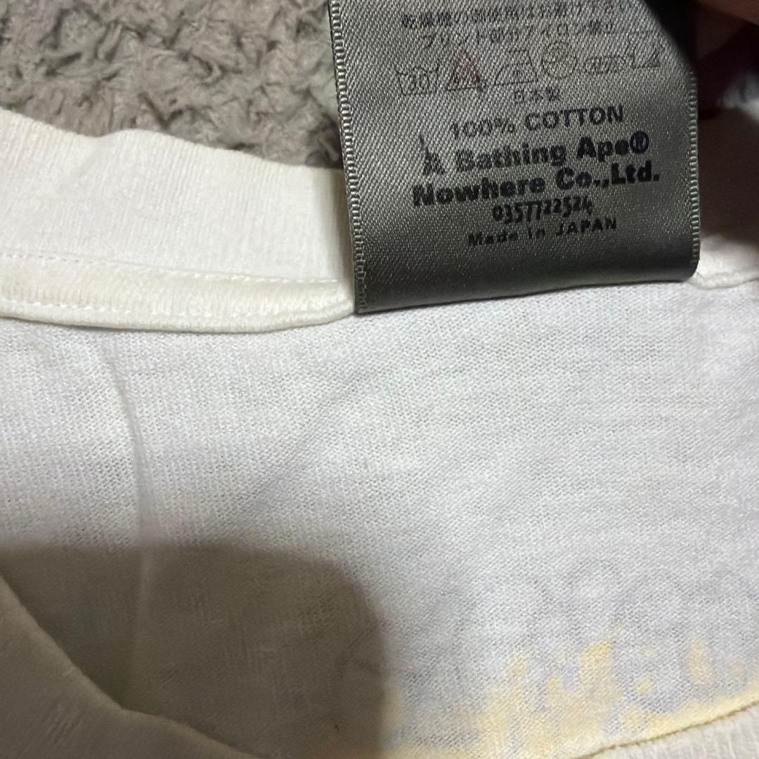 初期　 A BATHING APE BAPE 中田　NAKATA tシャツ XL