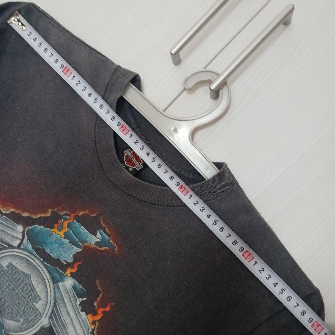 古着 90s HARLEY-DAVIDSON ハーレーダビッドソン M 黒系