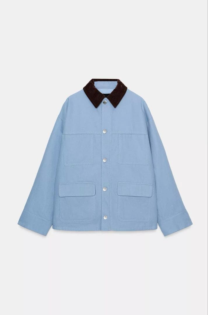 完売品 ZARA コントラストパフジャケット XS