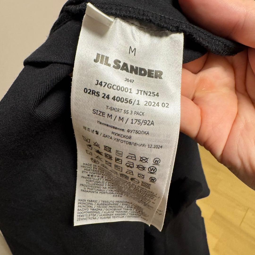 JIL SANDER+ 黒 Tシャツ