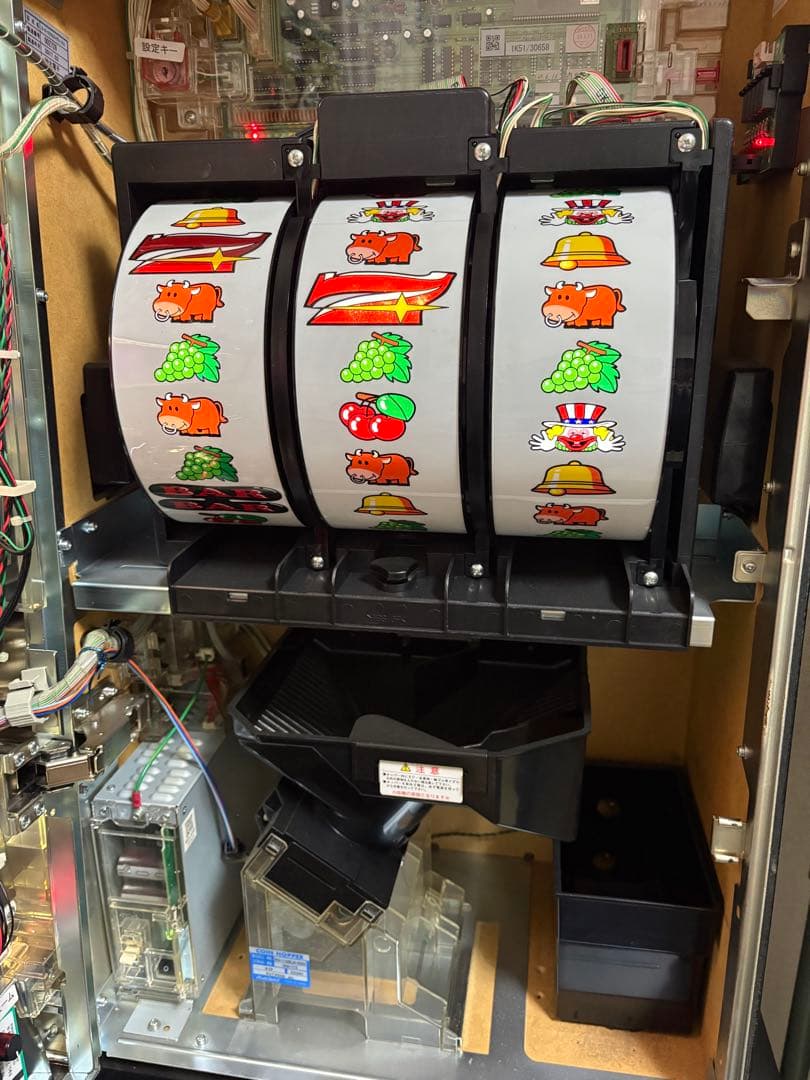 ジャグラー実機　スーパーミラクルジャグラー　不要機付