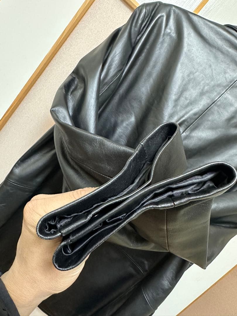 【BALMAIN】レザージャケット 羊革 ブラック Mサイズ