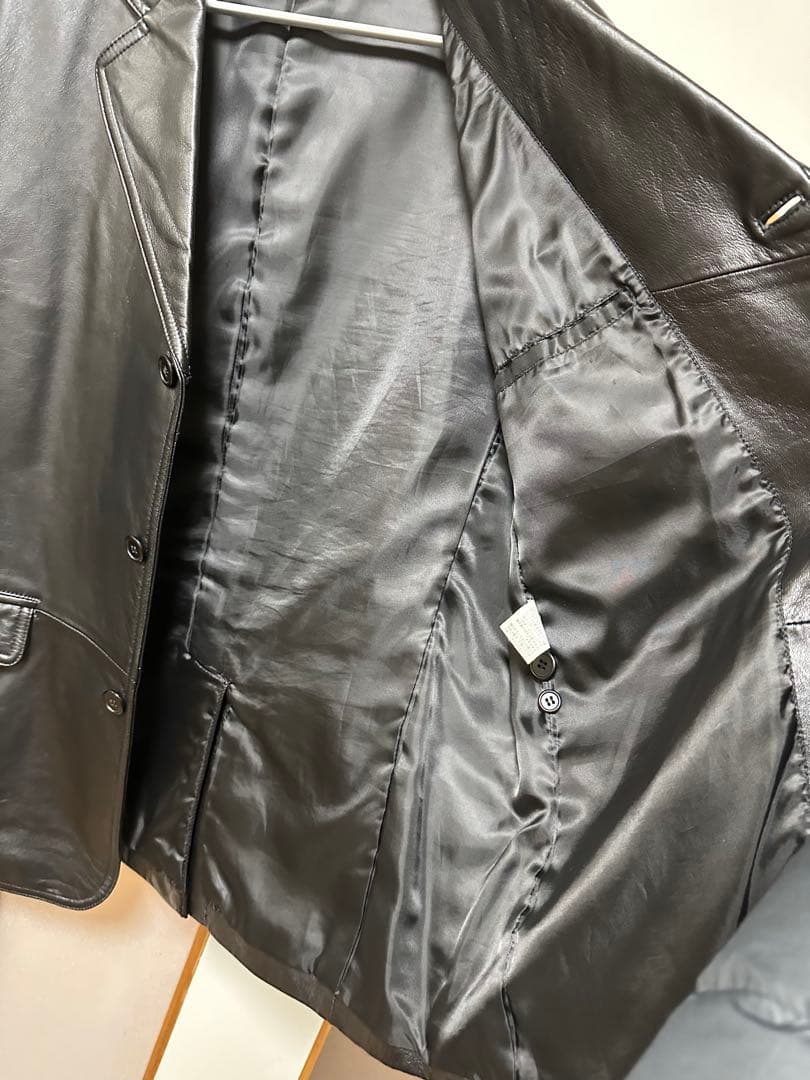 【BALMAIN】レザージャケット 羊革 ブラック Mサイズ
