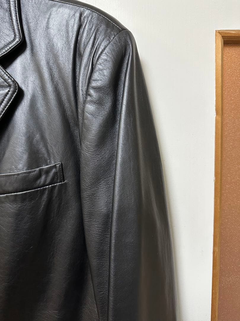 【BALMAIN】レザージャケット 羊革 ブラック Mサイズ