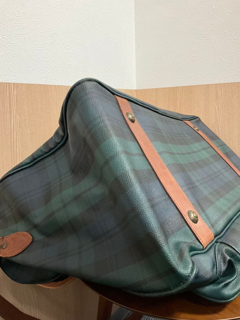 希少型 ポロラルフローレン ボストンバッグ 大容量　2way チェック 付属品有