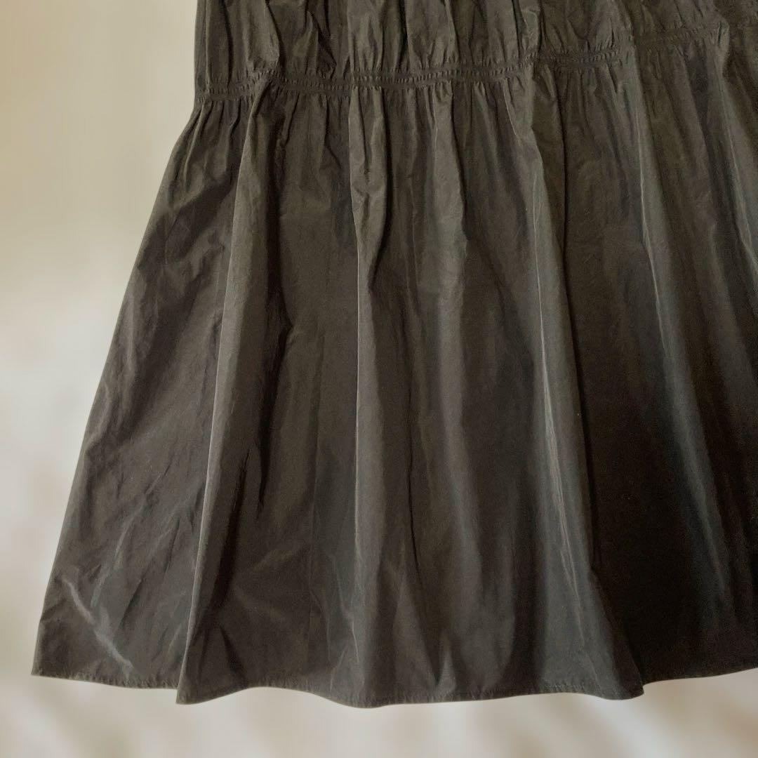 [美品]最終価格UNITED ARROWS タフタ スカート M 黒 送料込み