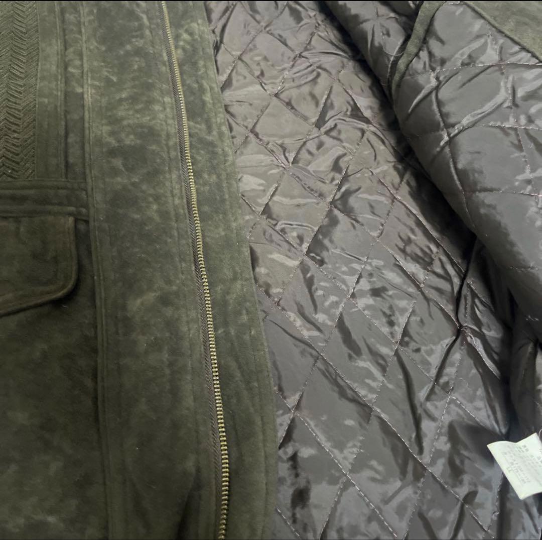 即*読様 Vintage Brown Blouson 短丈 ベロア調 ブルゾン中