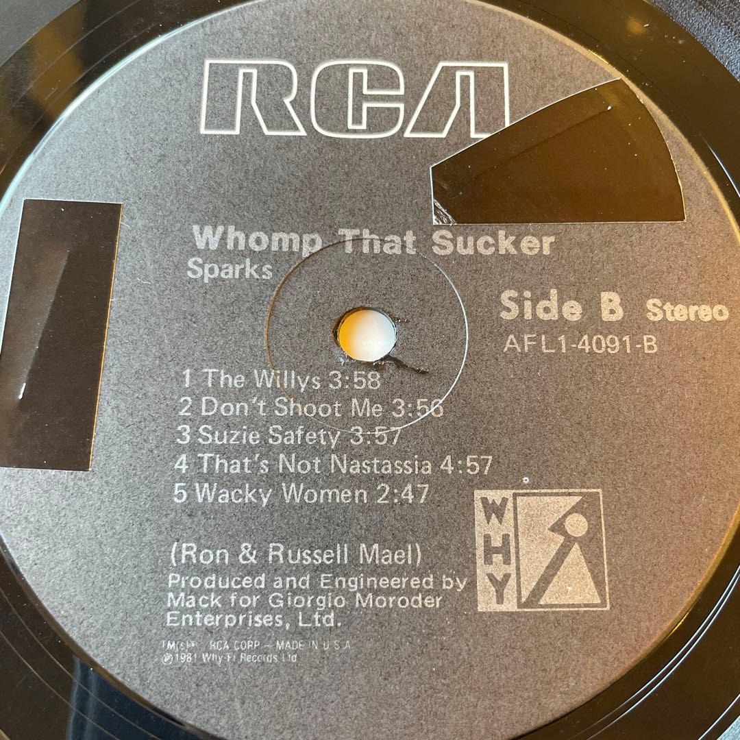 Sparks スパークス　Whomp That Sucker レコード