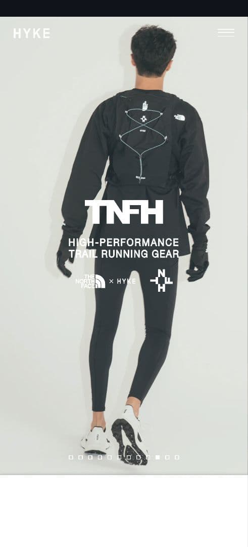 HYKE TNFH ブラックタイツ