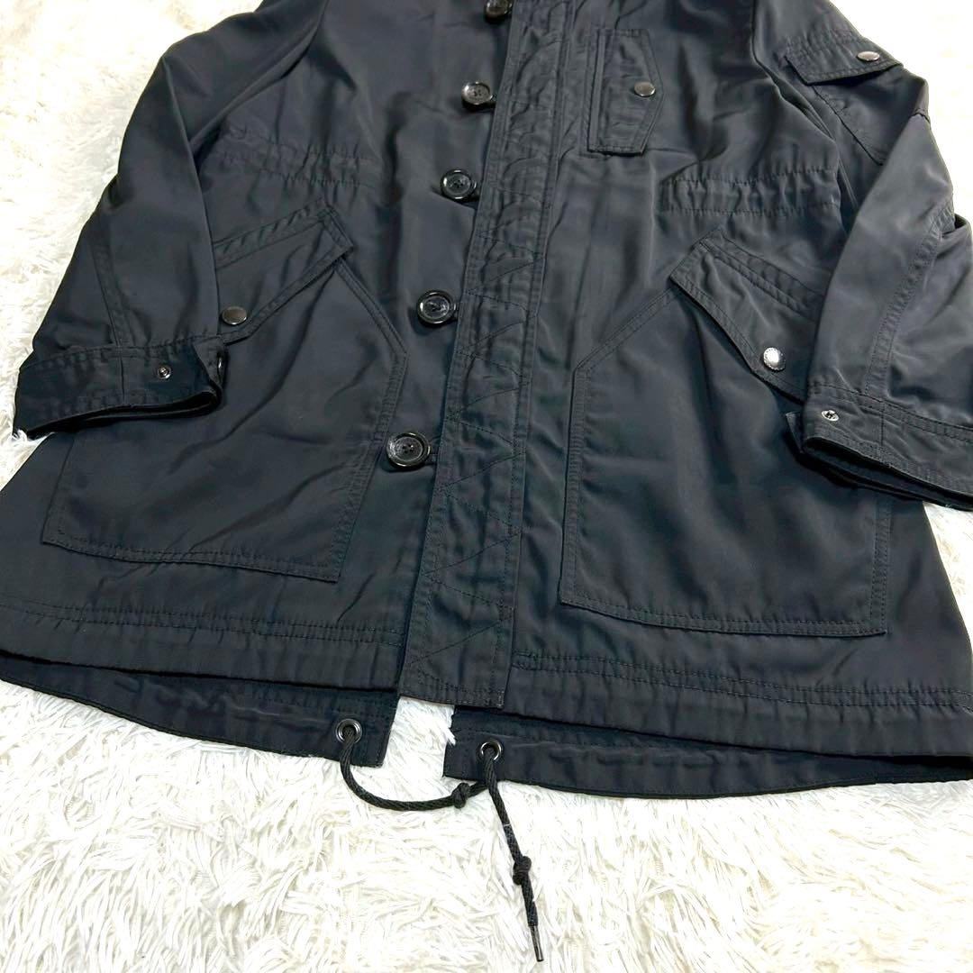 極美品✨バーバリーブラックレーベル モッズコート ノバチェック 黒 春