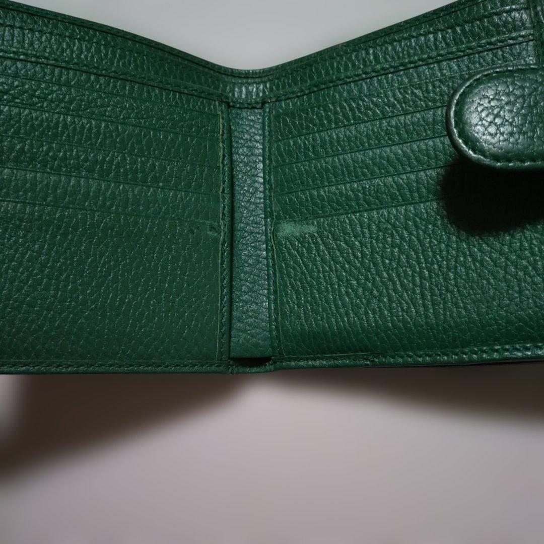 GUCCI　２つ折り財布　グリーン