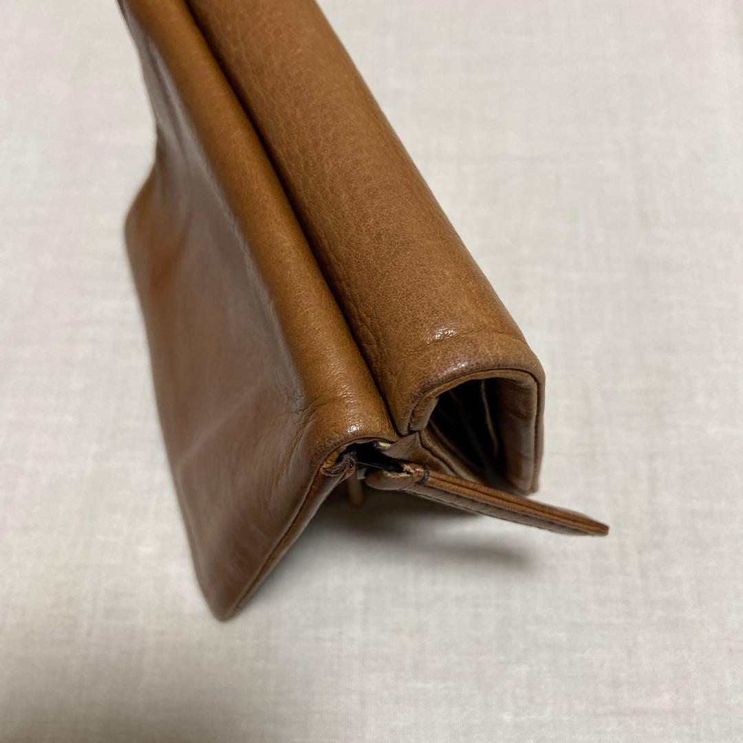 genten ブラウン 二つ折り財布