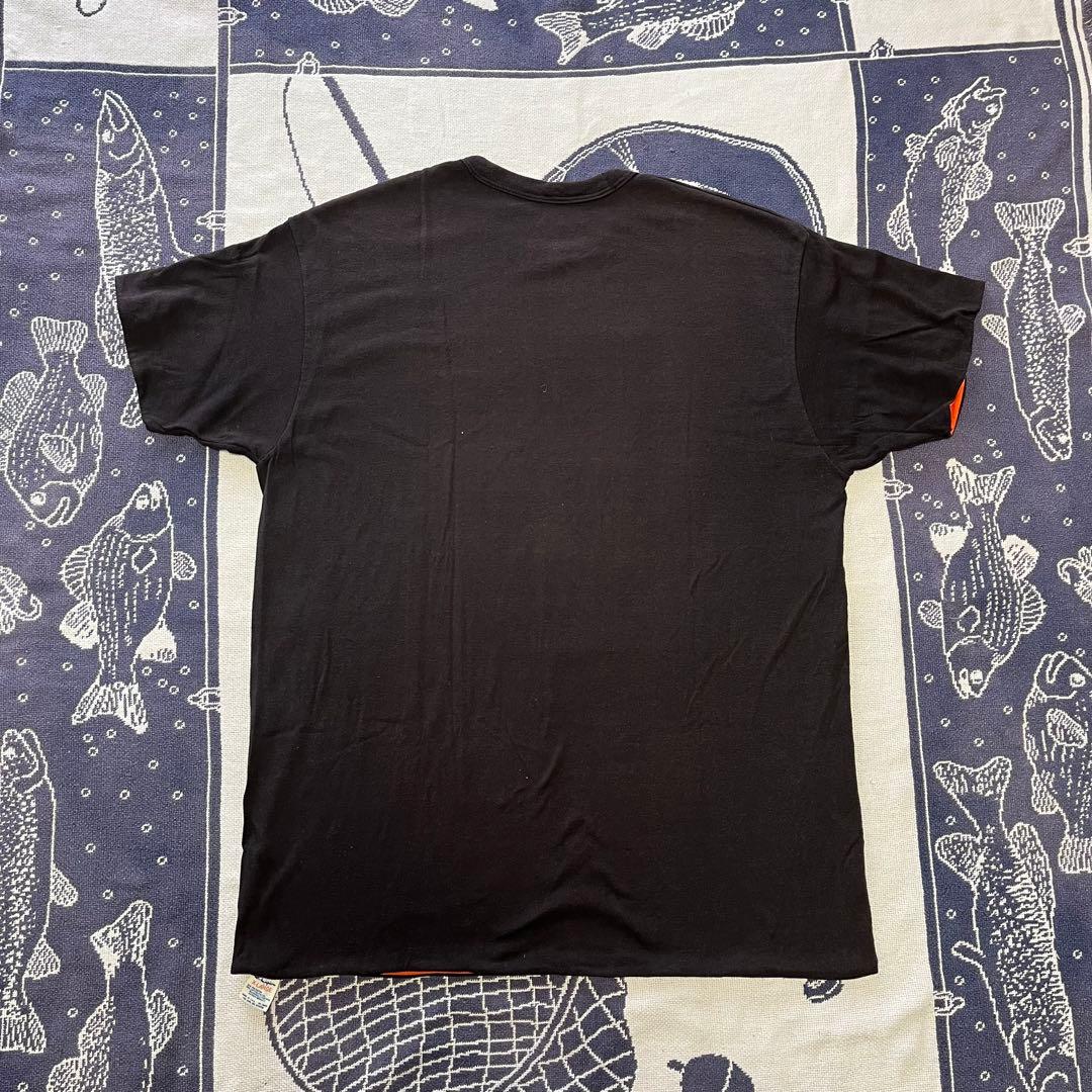 チャンピオン ブラック リバーシブルTシャツ 80s トリコタグ オールドT