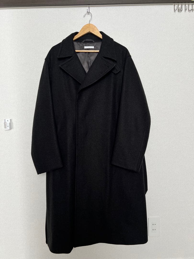 ジャケット・アウター SMOOTH HERRINGBONE MAXI OVER COAT