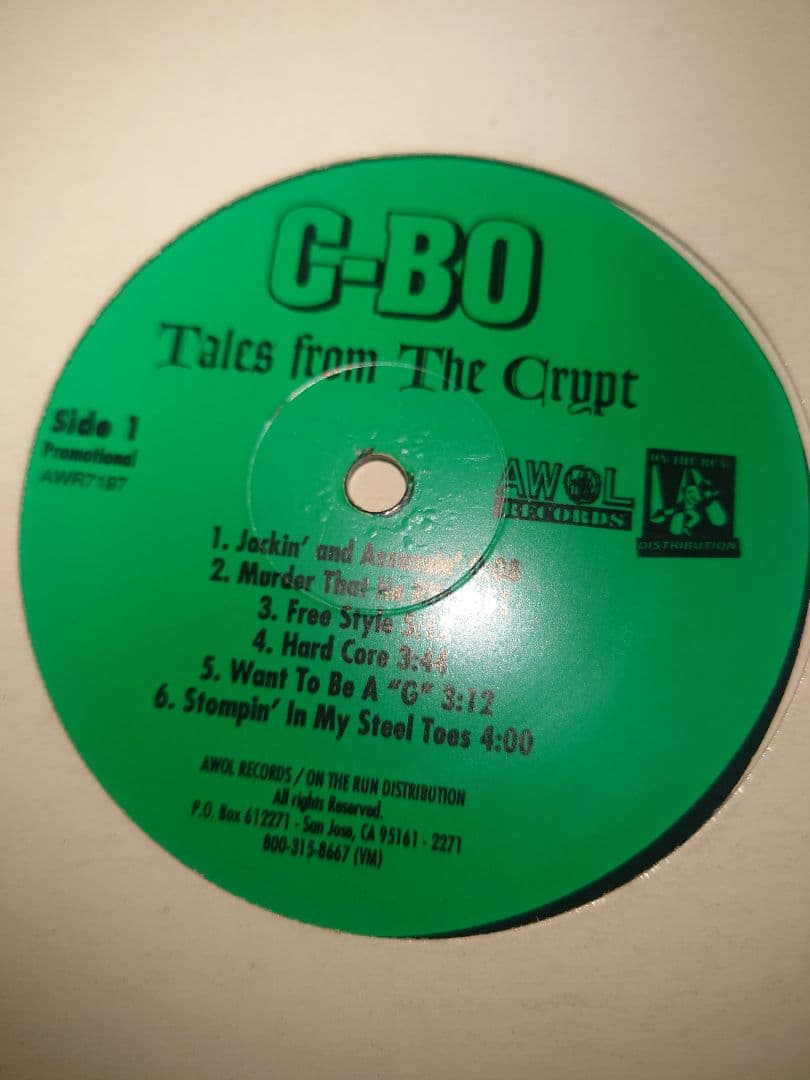 洋楽 c-bo talks from the crupt 1lp g-rap