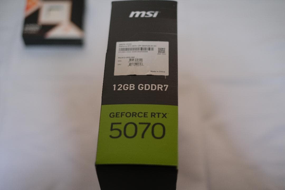 新品　MSI GEFORCE RTX 5070 12GB GDDR7