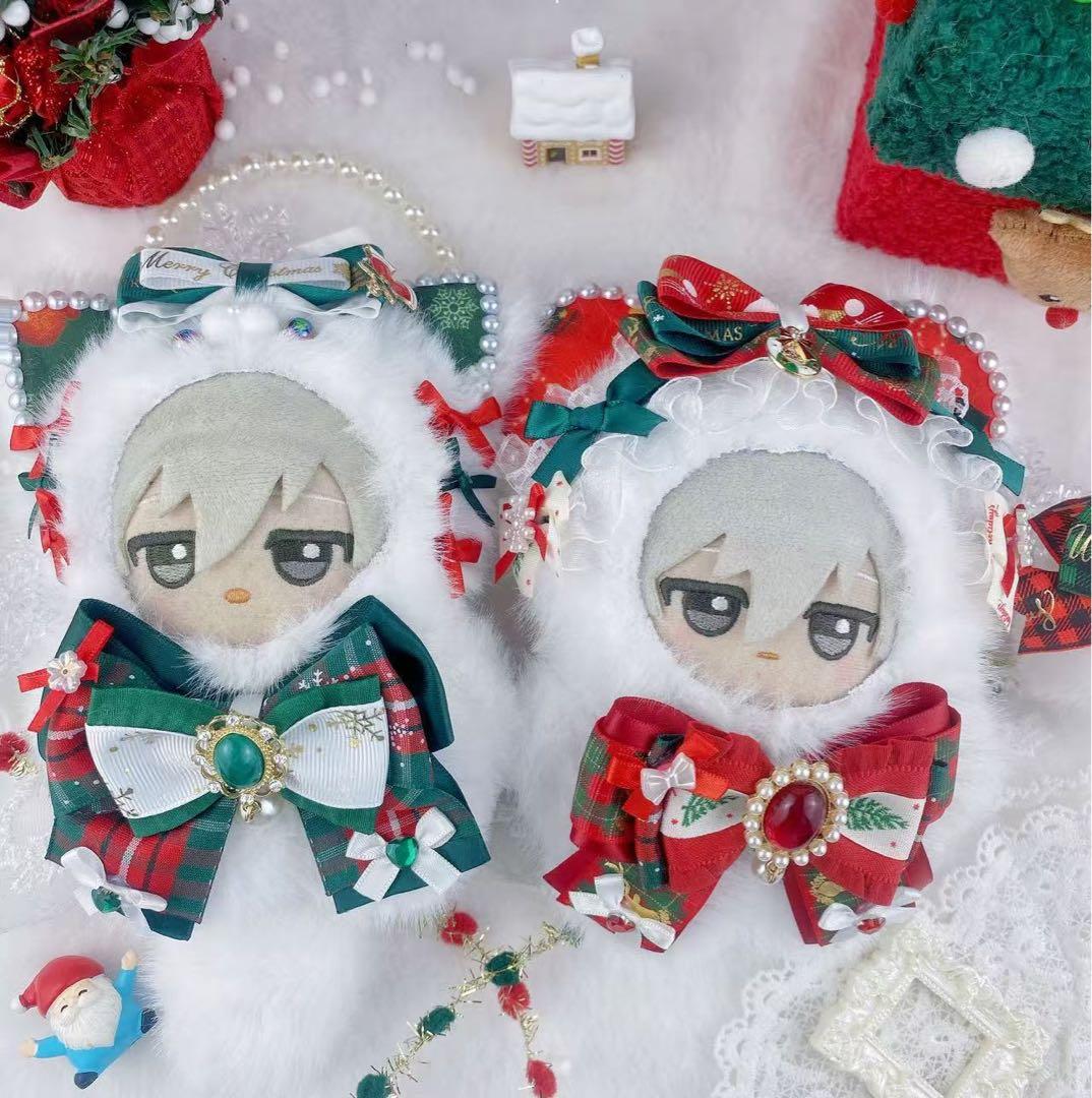 ❤︎クリスマス限定！ぬい服　ニャンコ＆クマ　2種セット　10〜15cm ❤︎