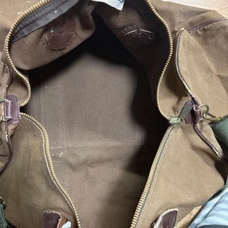 80s L.L.Bean ボストン レザー ギザタグ ダッフルバッグ　キャンバス