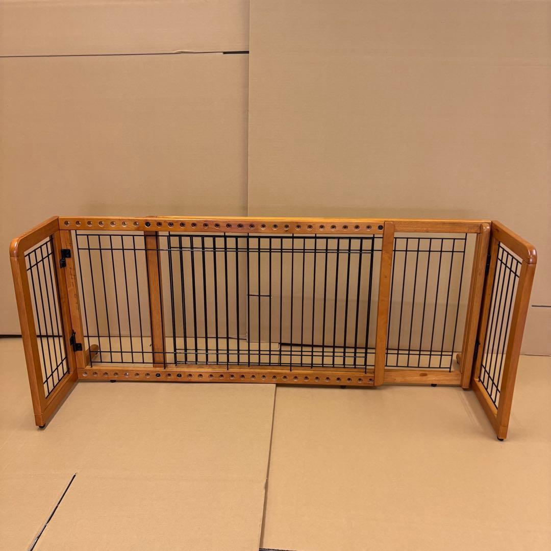 ひちい リッチェル ペット用 木製おくだけゲート ワイド