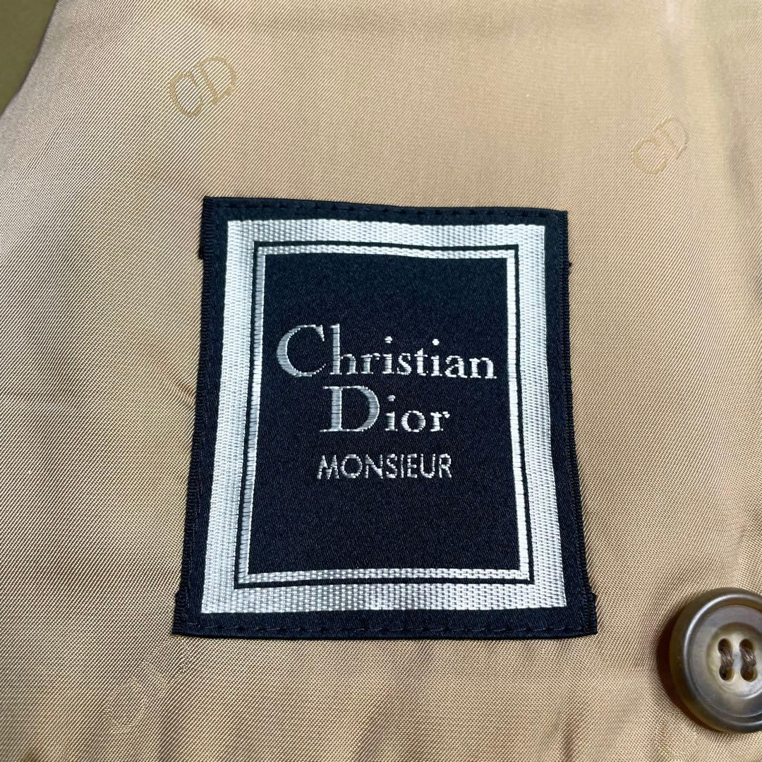 Christian Dior メタル釦 ダブルテーラードジャケット カーキ M位